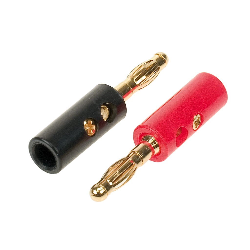 Bananenstecker 1 x rot / 1 x schwarz 4 mm² bis 6 mm² 30.4070-01