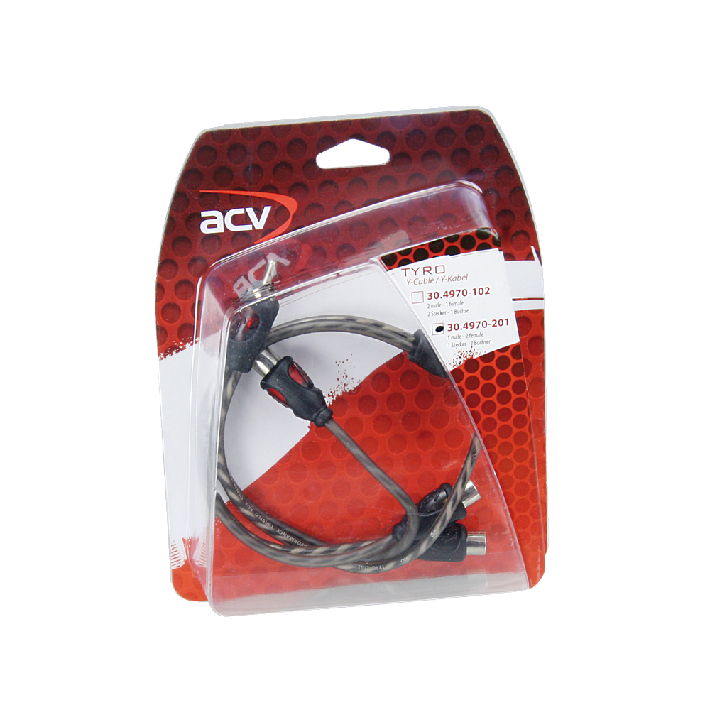 Cinch Kabel TYRO Economy Line Y-Kabel (m)&gt;(f)/(f) 30cm 30.4970-201