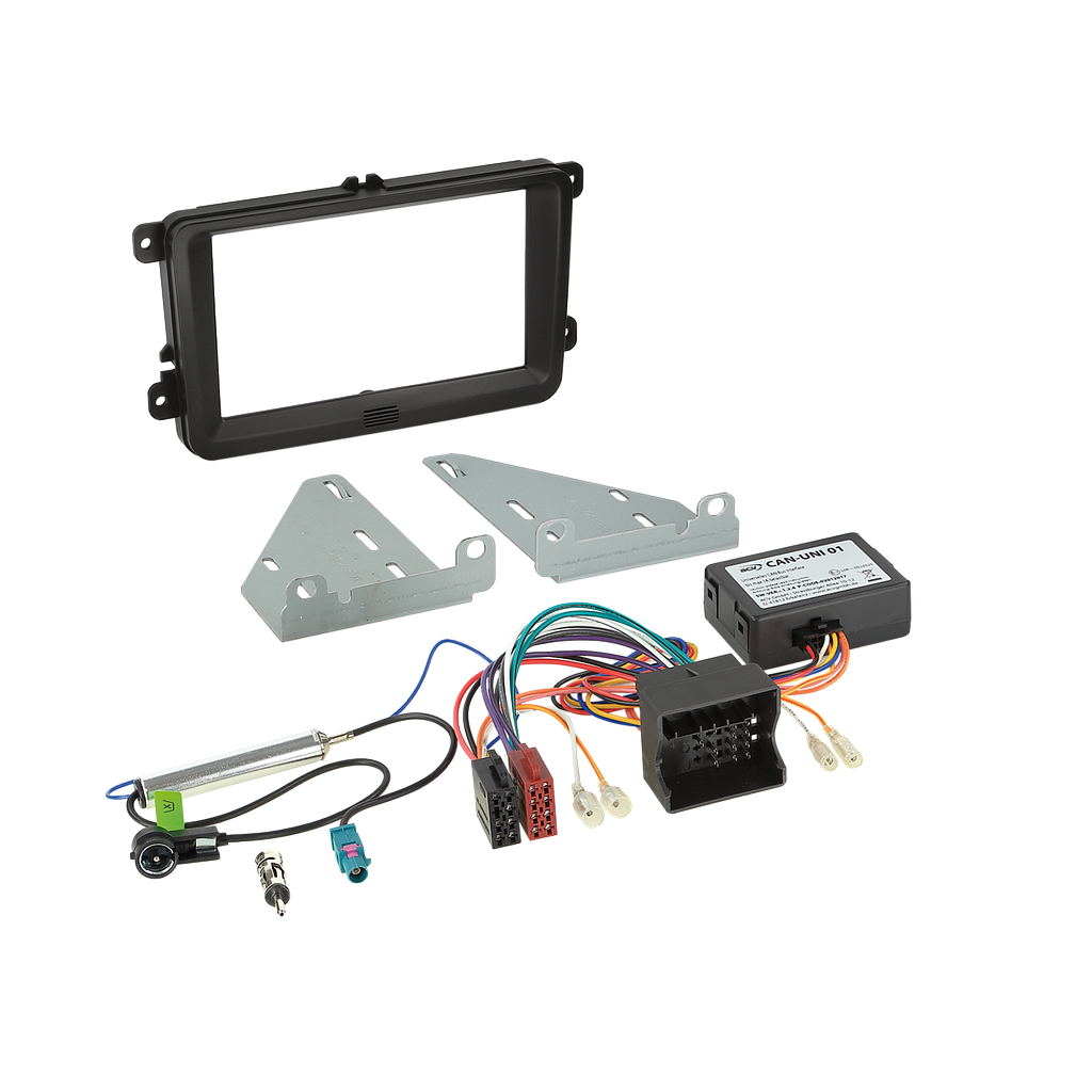 2-DIN Kit 1 Seat/Skoda/VW diverse Fahrzeuge CAN Bus schwarz 621320-30-01