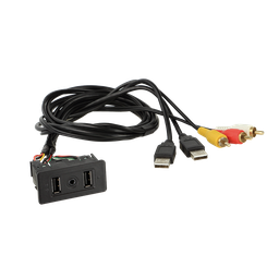 [2100000062232] USB/AUX-AV Einbaubuchse universal 44-1000-003